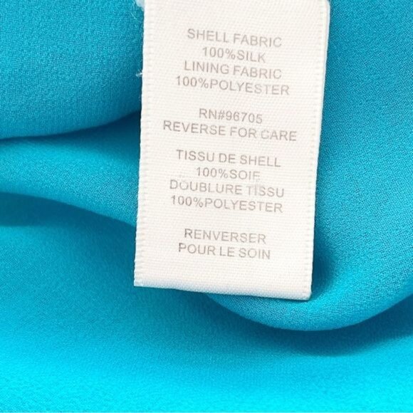 Rebecca Taylor 100% Silk Floral Ruffle V Neckline top Size 6 - Picture 5 of 6